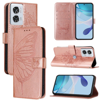 Embossed Butterfly Leather Phone Case, For Motorola Edge 50 Ultra, For Motorola Edge 50 Pro, For Motorola Edge 50 Fusion