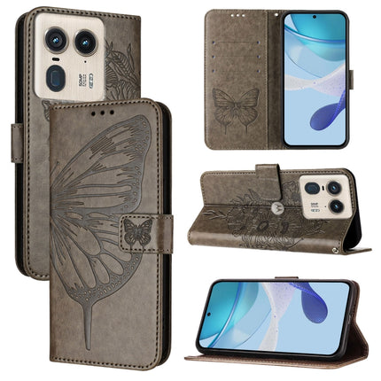Embossed Butterfly Leather Phone Case, For Motorola Edge 50 Ultra, For Motorola Edge 50 Pro, For Motorola Edge 50 Fusion