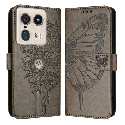 Embossed Butterfly Leather Phone Case, For Motorola Edge 50 Ultra, For Motorola Edge 50 Pro, For Motorola Edge 50 Fusion
