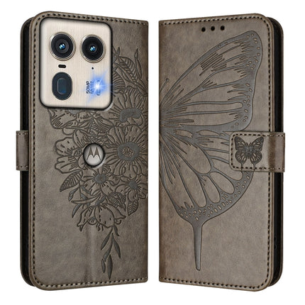 Embossed Butterfly Leather Phone Case, For Motorola Edge 50 5G, For Motorola Moto E14, For Motorola Moto G85