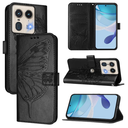 Embossed Butterfly Leather Phone Case, For Motorola Edge 50 5G, For Motorola Moto E14, For Motorola Moto G85
