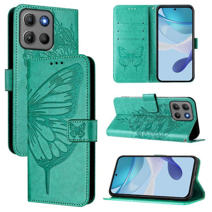 Embossed Butterfly Leather Phone Case, For Motorola Edge 5G 2025 / 60 Fusion 5G, For Motorola Moto G Stylus 5G 2025, For Motorola Moto G15 / G15 Power