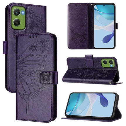 Embossed Butterfly Leather Phone Case, For Motorola Edge 70 5G, For Motorola Moto G06 4G, For Motorola Edge 60 Pro / 60s Pro 5G