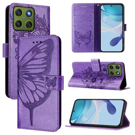 Embossed Butterfly Leather Phone Case, For Motorola Edge 70 5G, For Motorola Moto G06 4G, For Motorola Edge 60 Pro / 60s Pro 5G