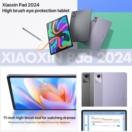 Lenovo Xiaoxin Pad 2024 11-Zoll-WiFi-Tablet, Android 13, Qualcomm Snapdragon 685 Octa Core, unterstützt Gesichtserkennung, 6 GB + 128 GB, 8 GB + 128 GB