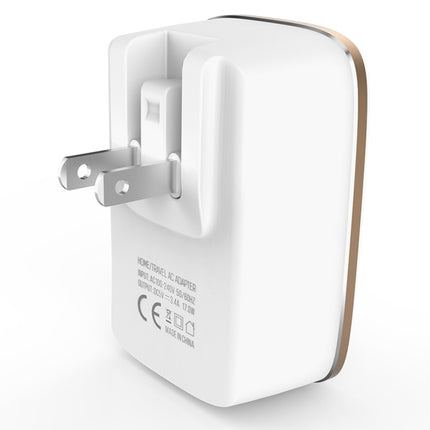 LDNIO A3304 17W 3 USB Interfaces Travel Charger Mobile Phone Charger,, US Plug, EU Plug, UK Plug, AU Plug