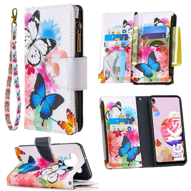 Colored Drawing Pattern Zipper Horizontal Flip Leather Case with Holder & Card Slots & Wallet, For LG K51, For LG K61, For Nokia 5.3