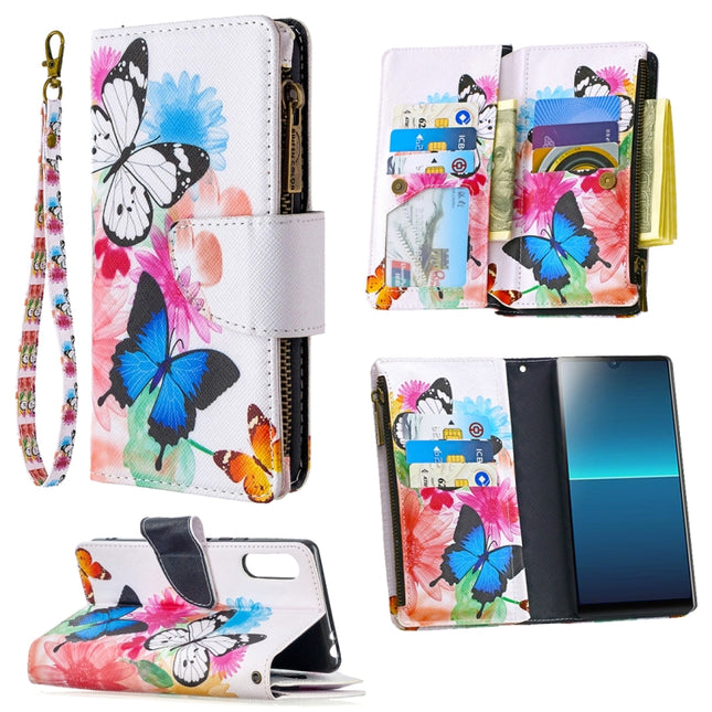Colored Drawing Pattern Zipper Horizontal Flip Leather Case with Holder & Card Slots & Wallet, For Huawei Honor 9X Lite, For Sony Xperia L4