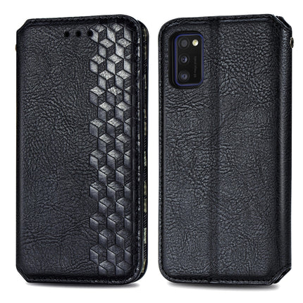 Cubic Grid Pressed Horizontal Flip Magnetic Leather Case with Holder & Card Slots & Wallet, For Samsung Galaxy A20(Japanese Version), For Samsung Galaxy A30(Japanese Version), For Samsung Galaxy A30, For Samsung Galaxy A41                              ...