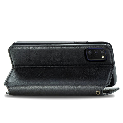 Cubic Grid Pressed Horizontal Flip Magnetic Leather Case with Holder & Card Slots & Wallet, For Samsung Galaxy A20(Japanese Version), For Samsung Galaxy A30(Japanese Version), For Samsung Galaxy A30, For Samsung Galaxy A41                              ...
