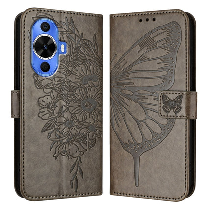Embossed Butterfly Leather Phone Case, For Huawei Nova 12s 4G Global, For Huawei Pura 70 Pro, For Huawei Pura 70