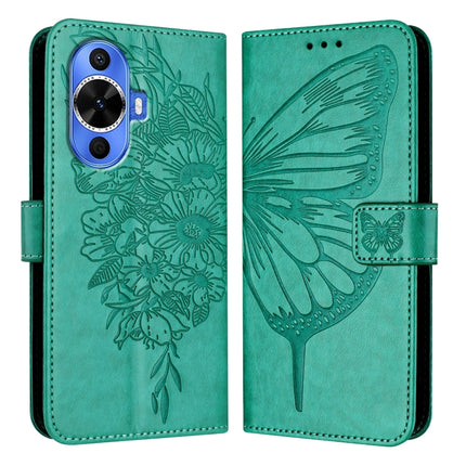 Embossed Butterfly Leather Phone Case, For Huawei Nova 12s 4G Global, For Huawei Pura 70 Pro, For Huawei Pura 70