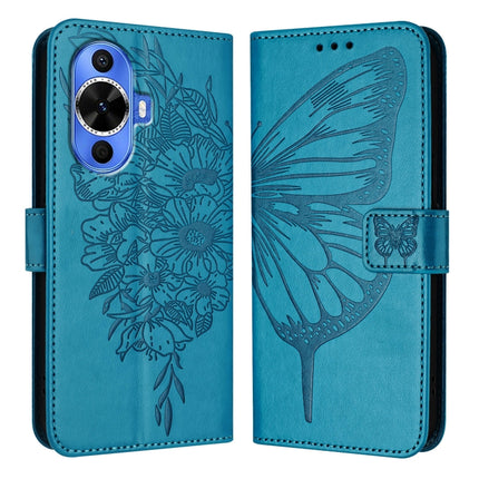 Embossed Butterfly Leather Phone Case, For Huawei Nova 12s 4G Global, For Huawei Pura 70 Pro, For Huawei Pura 70