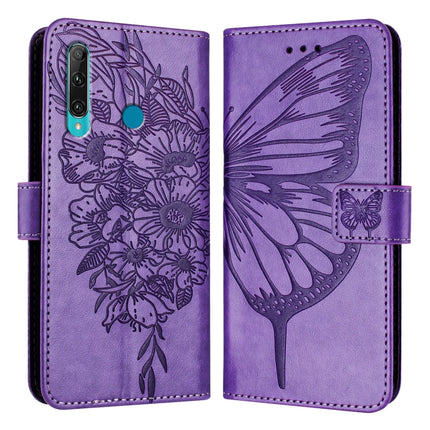 Embossed Butterfly Leather Phone Case, For Huawei Enjoy 9s/P Smart/P Smart+ 2019, For Huawei P30 Lite / Nova 4e, For Huawei P30 Pro