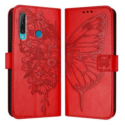 Embossed Butterfly Leather Phone Case, For Huawei Enjoy 9s/P Smart/P Smart+ 2019, For Huawei P30 Lite / Nova 4e, For Huawei P30 Pro