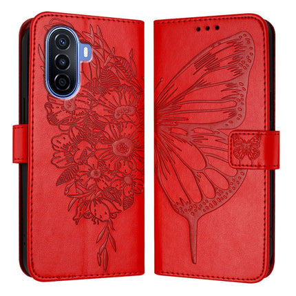 Embossed Butterfly Leather Phone Case, For Huawei P60 / P60 Pro, For Huawei Enjoy 50 Pro 4G / Nova Y90, For Huawei Enjoy 50 4G / Nova Y70 Plus