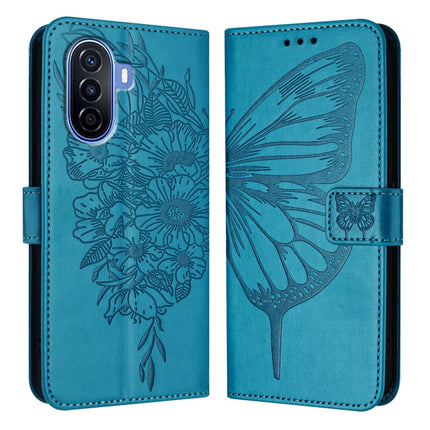 Embossed Butterfly Leather Phone Case, For Huawei P60 / P60 Pro, For Huawei Enjoy 50 Pro 4G / Nova Y90, For Huawei Enjoy 50 4G / Nova Y70 Plus