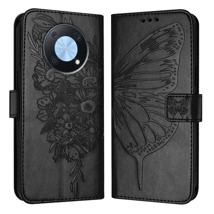 Embossed Butterfly Leather Phone Case, For Huawei P60 / P60 Pro, For Huawei Enjoy 50 Pro 4G / Nova Y90, For Huawei Enjoy 50 4G / Nova Y70 Plus