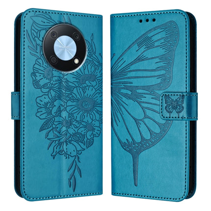 Embossed Butterfly Leather Phone Case, For Huawei P60 / P60 Pro, For Huawei Enjoy 50 Pro 4G / Nova Y90, For Huawei Enjoy 50 4G / Nova Y70 Plus