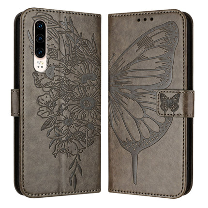 Embossed Butterfly Leather Phone Case, For Huawei P30