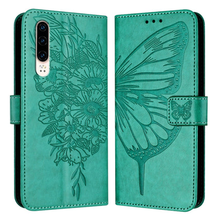 Embossed Butterfly Leather Phone Case, For Huawei P30
