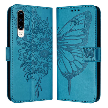Embossed Butterfly Leather Phone Case, For Huawei P30