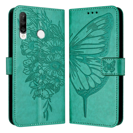 Embossed Butterfly Leather Phone Case, For Huawei Enjoy 9s/P Smart/P Smart+ 2019, For Huawei P30 Lite / Nova 4e, For Huawei P30 Pro