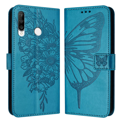 Embossed Butterfly Leather Phone Case, For Huawei Enjoy 9s/P Smart/P Smart+ 2019, For Huawei P30 Lite / Nova 4e, For Huawei P30 Pro