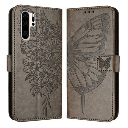 Embossed Butterfly Leather Phone Case, For Huawei Enjoy 9s/P Smart/P Smart+ 2019, For Huawei P30 Lite / Nova 4e, For Huawei P30 Pro