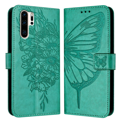 Embossed Butterfly Leather Phone Case, For Huawei Enjoy 9s/P Smart/P Smart+ 2019, For Huawei P30 Lite / Nova 4e, For Huawei P30 Pro
