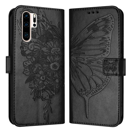 Embossed Butterfly Leather Phone Case, For Huawei Enjoy 9s/P Smart/P Smart+ 2019, For Huawei P30 Lite / Nova 4e, For Huawei P30 Pro