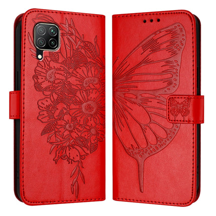 Embossed Butterfly Leather Phone Case, For Huawei P40 Lite 4G / Nova 6 SE, For Huawei P40 Pro, For Huawei P40