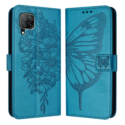 Embossed Butterfly Leather Phone Case, For Huawei P40 Lite 4G / Nova 6 SE, For Huawei P40 Pro, For Huawei P40