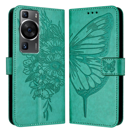 Embossed Butterfly Leather Phone Case, For Huawei P60 / P60 Pro, For Huawei Enjoy 50 Pro 4G / Nova Y90, For Huawei Enjoy 50 4G / Nova Y70 Plus