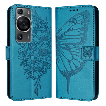 Embossed Butterfly Leather Phone Case, For Huawei P60 / P60 Pro, For Huawei Enjoy 50 Pro 4G / Nova Y90, For Huawei Enjoy 50 4G / Nova Y70 Plus