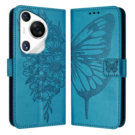 Embossed Butterfly Leather Phone Case, For Huawei Nova 12s 4G Global, For Huawei Pura 70 Pro, For Huawei Pura 70