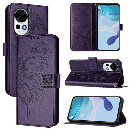 Embossed Butterfly Leather Phone Case, For Huawei Nova 13 Pro, For Huawei Nova 13 / Nova 12, For Huawei Nova 12i 4G Global
