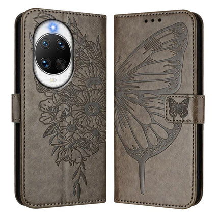 Embossed Butterfly Leather Phone Case, For Huawei nova 14 Ultra 5G, For Huawei nova 14 Pro 5G, For Huawei nova 14 5G