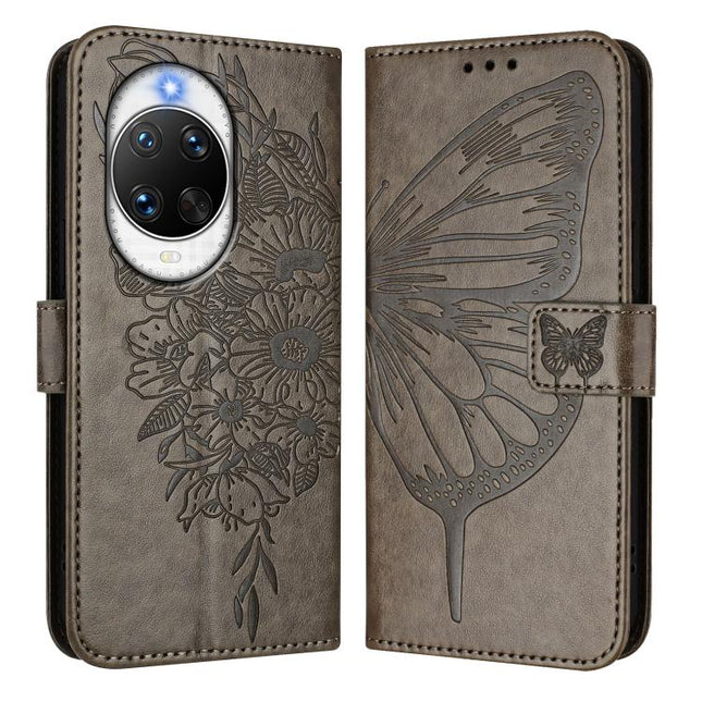 Embossed Butterfly Leather Phone Case, For Huawei nova 14 Ultra 5G, For Huawei nova 14 Pro 5G, For Huawei nova 14 5G