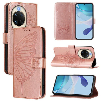 Embossed Butterfly Leather Phone Case, For Huawei nova 14 Ultra 5G, For Huawei nova 14 Pro 5G, For Huawei nova 14 5G