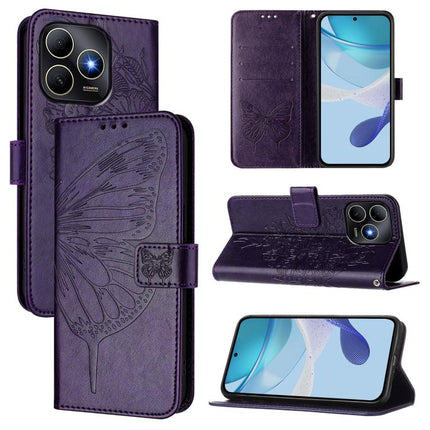 Embossed Butterfly Leather Phone Case, For Huawei Pura 90 Pro 5G, For Huawei Mate 70 Air 5G, For Huawei Enjoy 80s 4G