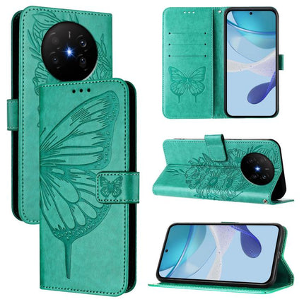 Embossed Butterfly Leather Phone Case, For Huawei Pura 90 Pro 5G, For Huawei Mate 70 Air 5G, For Huawei Enjoy 80s 4G