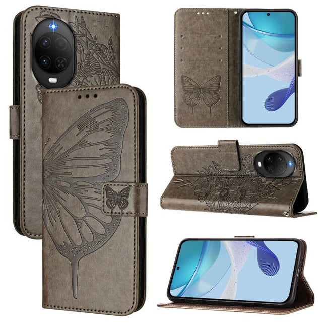 Embossed Butterfly Leather Phone Case, For Huawei nova 14 Lite 5G / nova 15 / 16z, For Huawei nova 16 5G, For Huawei Pura 90 Pro Max 5G