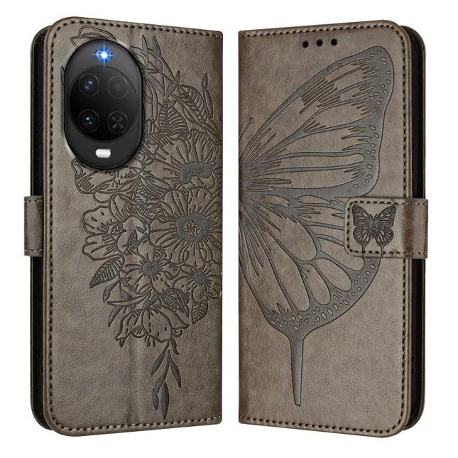 Embossed Butterfly Leather Phone Case, For Huawei nova 14 Lite 5G / nova 15 / 16z, For Huawei nova 16 5G, For Huawei Pura 90 Pro Max 5G