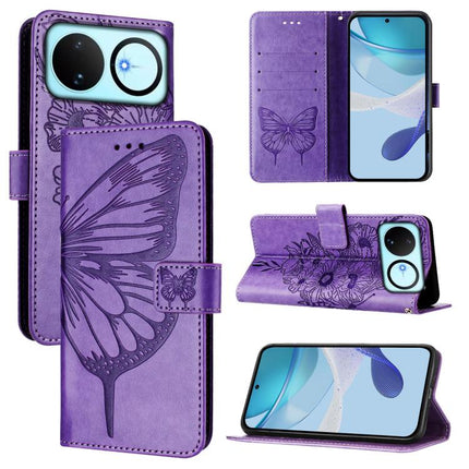 Embossed Butterfly Leather Phone Case, For Huawei nova 14 Lite 5G / nova 15 / 16z, For Huawei nova 16 5G, For Huawei Pura 90 Pro Max 5G