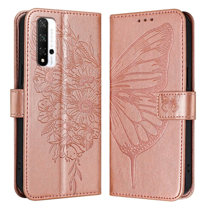 Embossed Butterfly Leather Phone Case, For Honor 50 SE / Huawei Nova 9 SE, For Honor 20 / 20 Pro / 20S, For Honor 9X Global / Huawei P Smart Z