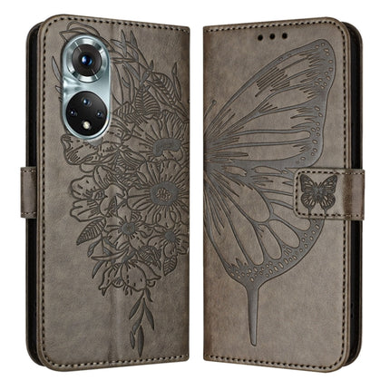 Embossed Butterfly Leather Phone Case, For Honor 60, For Honor 50 Lite / Huawei Nova 8i, For Honor 50 Pro / Huawei Nova 9 Pro