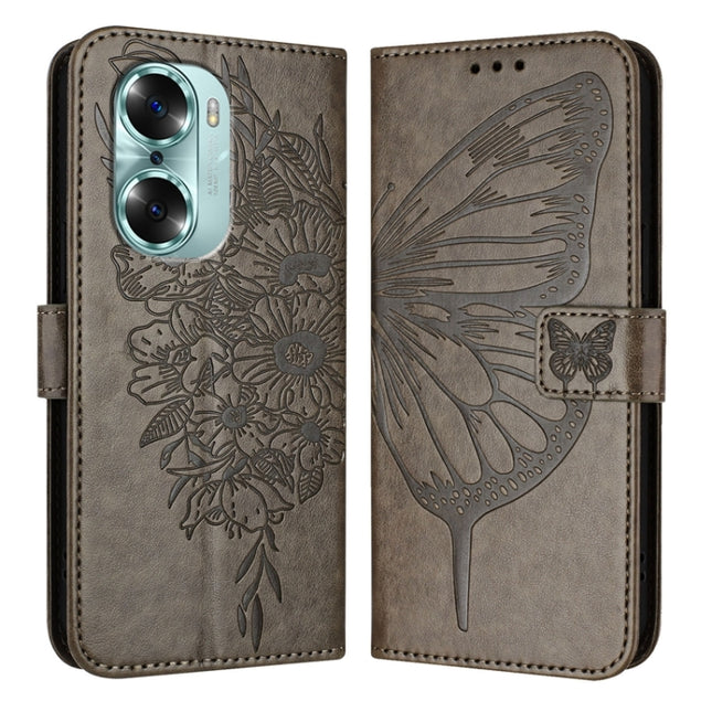 Embossed Butterfly Leather Phone Case, For Honor 60, For Honor 50 Lite / Huawei Nova 8i, For Honor 50 Pro / Huawei Nova 9 Pro
