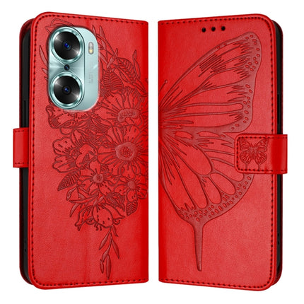Embossed Butterfly Leather Phone Case, For Honor 60, For Honor 50 Lite / Huawei Nova 8i, For Honor 50 Pro / Huawei Nova 9 Pro