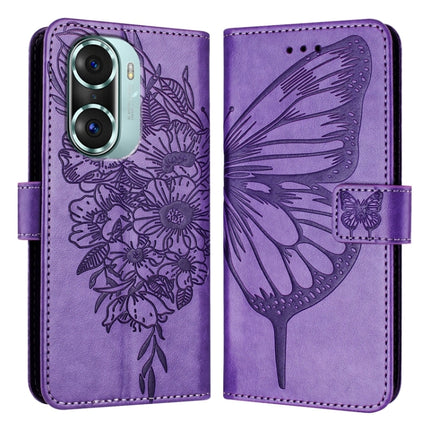 Embossed Butterfly Leather Phone Case, For Honor X8 4G / X30i / Play6T Pro, For Honor 60 SE, For Honor 60 Pro